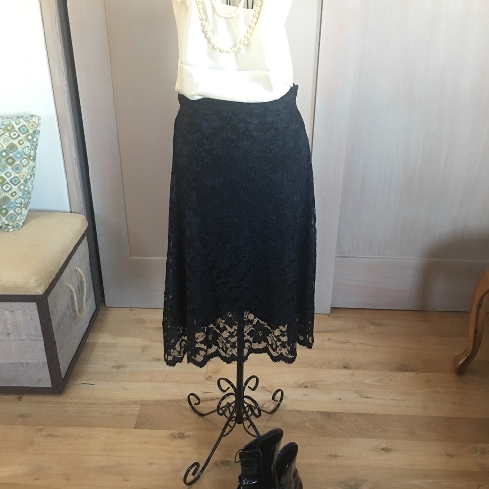Black Lace Skirt